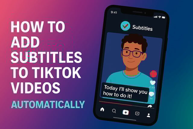 How to Add Subtitles to TikTok Videos Automatically