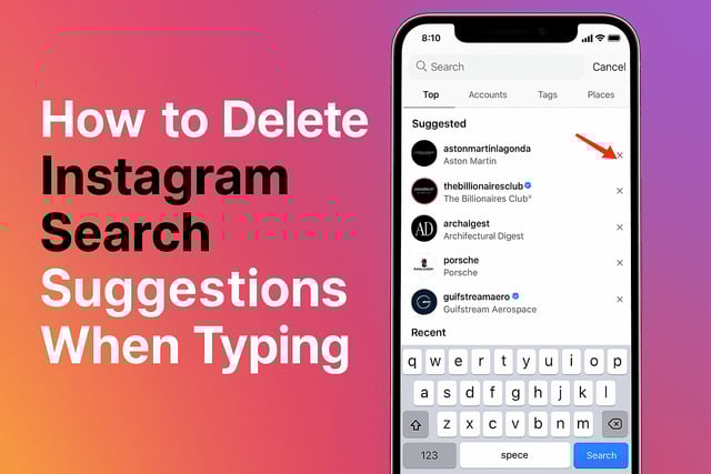 How to Delete Instagram Search Suggestions When Typing
