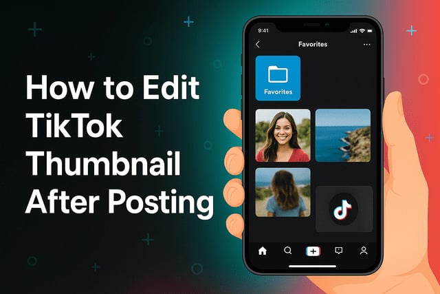 How to Edit TikTok Thumbnail After Posting