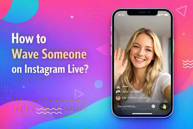 how to wave someone on instagram live