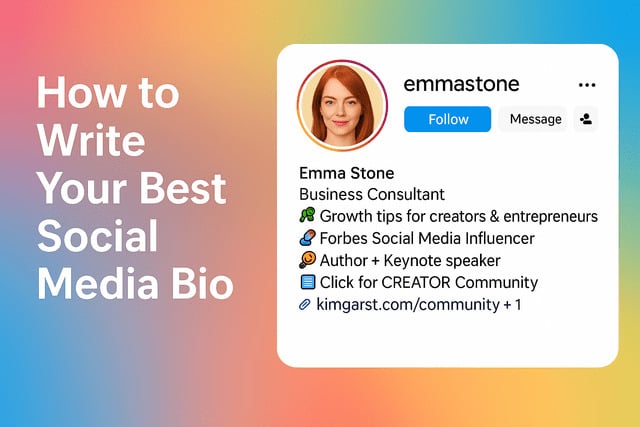 How to Write Your Best Social Media Bio