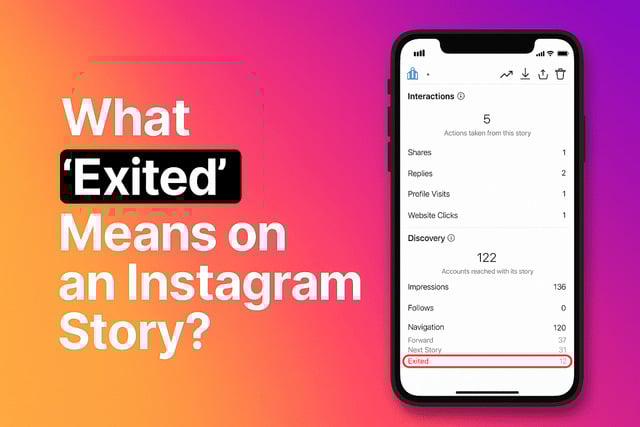 what exited means on instagram story