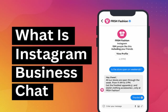 what is instagram business chat