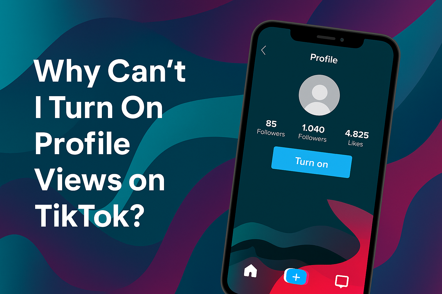 Why Can’t I Turn On Profile Views on TikTok