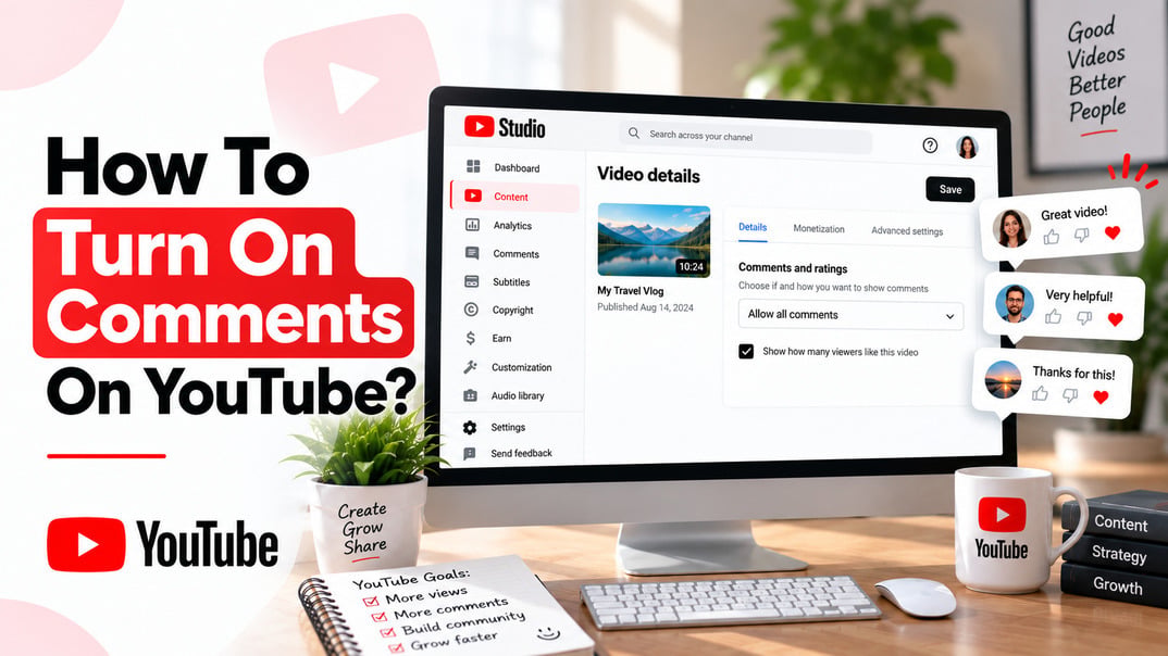 How To Turn On Comments On YouTube? - Enable YouTube Comments